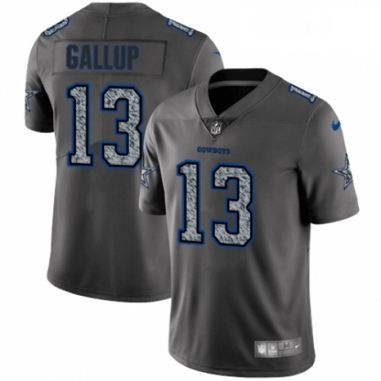 Mens Nike Dallas Cowboys 13 Michael Gallup Gray Static Vapor Untouchable Limited NFL Jersey Mens Nike Dallas Cowboys 13 Michael Gallup Gray Static Vapor Untouchable Limited NFL Jersey