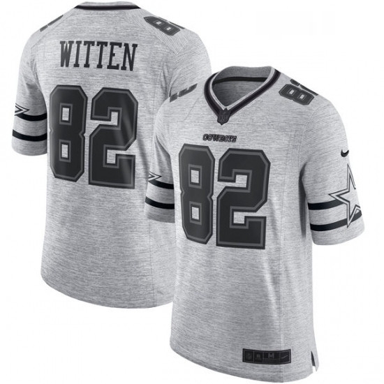 Mens Nike Dallas Cowboys 82 Jason Witten Limited Gray Gridiron II NFL Jersey Mens Nike Dallas Cowboys 82 Jason Witten Limited Gray Gridiron II NFL Jersey