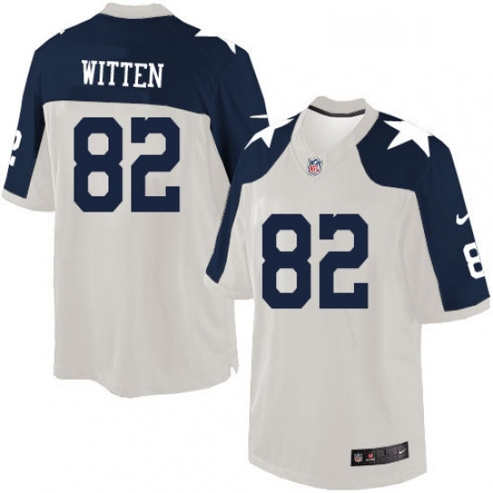 Mens Nike Dallas Cowboys 82 Jason Witten Limited White Throwback Alternate NFL Jersey Mens Nike Dallas Cowboys 82 Jason Witten Limited White Throwback Alternate NFL Jersey