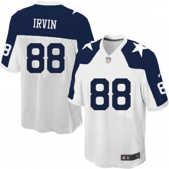 Mens Nike Dallas Cowboys 88 Michael Irvin Game White Throwback Alternate NFL Jersey Mens Nike Dallas Cowboys 88 Michael Irvin Game White Throwback Alternate NFL Jersey