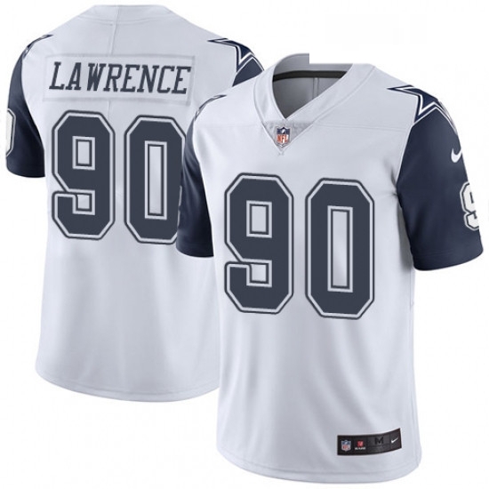 Mens Nike Dallas Cowboys 90 Demarcus Lawrence Limited White Rush Vapor Untouchable NFL Jersey Mens Nike Dallas Cowboys 90 Demarcus Lawrence Limited White Rush Vapor Untouchable NFL Jersey