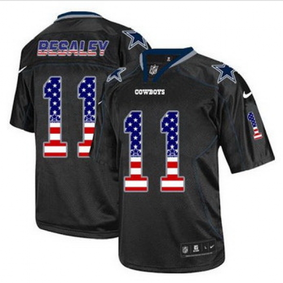 New Dallas Cowboys #11 Cole Beasley Black Men' Stitched NFL Elite USA Flag Fashion Jersey New Dallas Cowboys #11 Cole Beasley Black Men' Stitched NFL Elite USA Flag Fashion Jersey