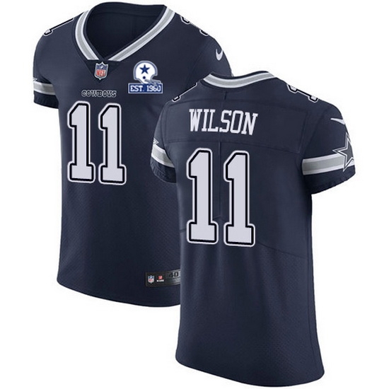 Nike Cowboys 11 Cedrick Wilson Navy Blue Team Color Men Stitched With Established In 1960 Patch NFL Vapor Untouchable Elite Jersey Nike Cowboys 11 Cedrick Wilson Navy Blue Team Color Men Stitched With Established In 1960 Patch NFL Vapor Untouchable Elite Jersey