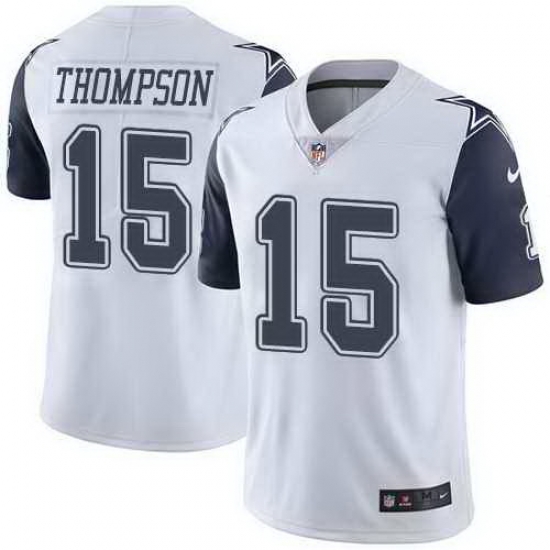 Nike Cowboys 15 Deonte Thompson White Color Rush Limited Jersey Nike Cowboys 15 Deonte Thompson White Color Rush Limited Jersey