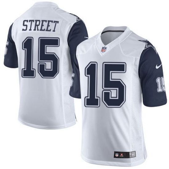 Nike Cowboys #15 Devin Street White Mens Stitched NFL Limited Rush Jerseys Nike Cowboys #15 Devin Street White Mens Stitched NFL Limited Rush Jerseys