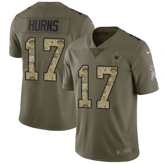 Nike Cowboys #17 Allen Hurns Olive Camo Mens Stitched NFL Limited 2017 Salute To Service Jersey Nike Cowboys #17 Allen Hurns Olive Camo Mens Stitched NFL Limited 2017 Salute To Service Jersey