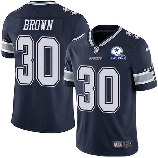 Nike Cowboys 30 Anthony Brown Navy Blue Team Color Men Stitched With Established In 1960 Patch NFL Vapor Untouchable Limited Jersey Nike Cowboys 30 Anthony Brown Navy Blue Team Color Men Stitched With Established In 1960 Patch NFL Vapor Untouchable Limited Jersey