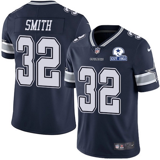 Nike Cowboys 32 Saivion Smith Navy Blue Team Color Men Stitched With Established In 1960 Patch NFL Vapor Untouchable Limited Jersey Nike Cowboys 32 Saivion Smith Navy Blue Team Color Men Stitched With Established In 1960 Patch NFL Vapor Untouchable Limited Jersey
