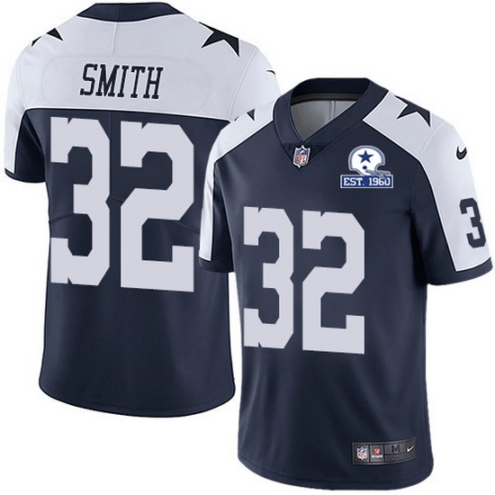 Nike Cowboys 32 Saivion Smith Navy Blue Thanksgiving Men Stitched With Established In 1960 Patch NFL Vapor Untouchable Limited Throwback Jersey Nike Cowboys 32 Saivion Smith Navy Blue Thanksgiving Men Stitched With Established In 1960 Patch NFL Vapor Untouchable Limited Throwback Jersey