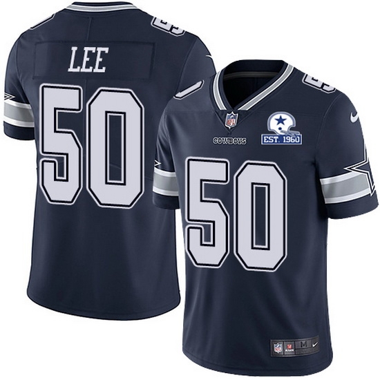 Nike Cowboys 50 Sean Lee Navy Blue Team Color Men Stitched With Established In 1960 Patch NFL Vapor Untouchable Limited Jersey Nike Cowboys 50 Sean Lee Navy Blue Team Color Men Stitched With Established In 1960 Patch NFL Vapor Untouchable Limited Jersey