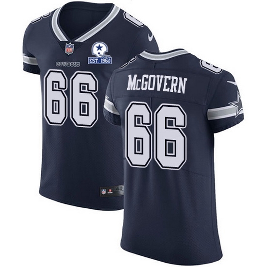 Nike Cowboys 66 Connor McGovern Navy Blue Team Color Men Stitched With Established In 1960 Patch NFL Vapor Untouchable Elite Jersey Nike Cowboys 66 Connor McGovern Navy Blue Team Color Men Stitched With Established In 1960 Patch NFL Vapor Untouchable Elite Jersey