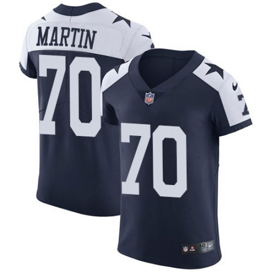 Nike Cowboys #70 Zack Martin Navy Blue Thanksgiving Mens Stitched NFL Vapor Untouchable Throwback Elite Jersey Nike Cowboys #70 Zack Martin Navy Blue Thanksgiving Mens Stitched NFL Vapor Untouchable Throwback Elite Jersey