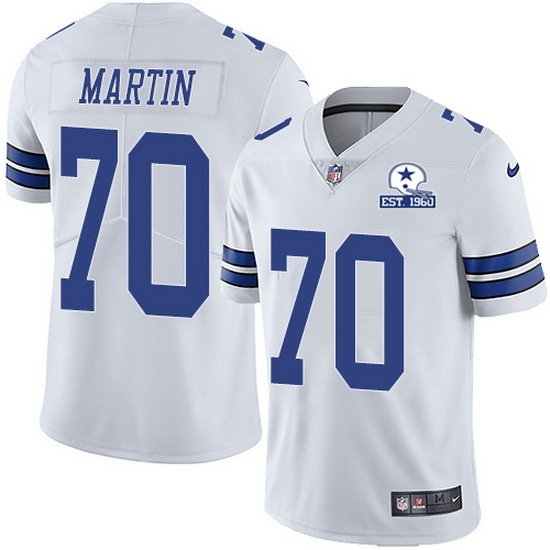 Nike Cowboys 70 Zack Martin White Men Stitched With Established In 1960 Patch NFL Vapor Untouchable Limited Jersey Nike Cowboys 70 Zack Martin White Men Stitched With Established In 1960 Patch NFL Vapor Untouchable Limited Jersey