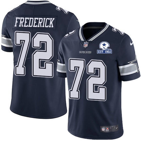 Nike Cowboys 72 Travis Frederick Navy Blue Team Color Men Stitched With Established In 1960 Patch NFL Vapor Untouchable Limited Jersey Nike Cowboys 72 Travis Frederick Navy Blue Team Color Men Stitched With Established In 1960 Patch NFL Vapor Untouchable Limited Jersey