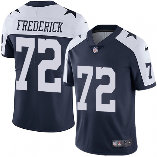 Nike Cowboys #72 Travis Frederick Navy Blue Thanksgiving Mens Stitched NFL Vapor Untouchable Limited Throwback Jersey Nike Cowboys #72 Travis Frederick Navy Blue Thanksgiving Mens Stitched NFL Vapor Untouchable Limited Throwback Jersey