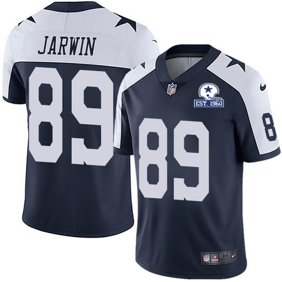 Nike Cowboys 89 Blake Jarwin Navy Blue Thanksgiving Men Stitched With Established In 1960 Patch NFL Vapor Untouchable Limited Throwback Jersey Nike Cowboys 89 Blake Jarwin Navy Blue Thanksgiving Men Stitched With Established In 1960 Patch NFL Vapor Untouchable Limited Throwback Jersey