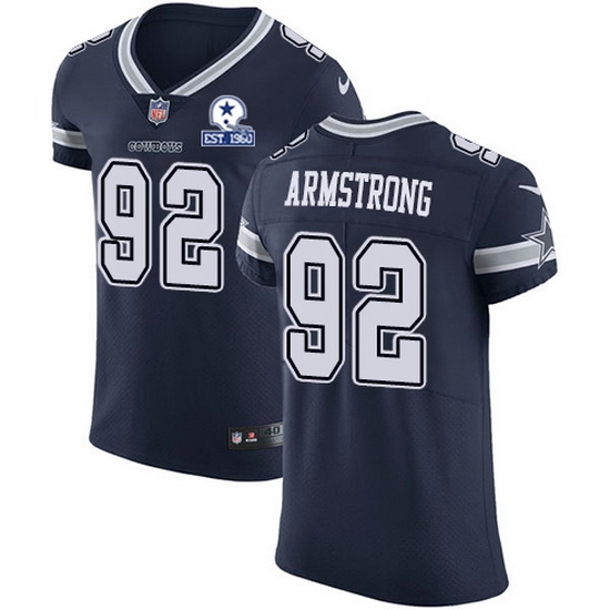 Nike Cowboys 92 Dorance Armstrong Navy Blue Team Color Men Stitched With Established In 1960 Patch NFL Vapor Untouchable Elite Jersey Nike Cowboys 92 Dorance Armstrong Navy Blue Team Color Men Stitched With Established In 1960 Patch NFL Vapor Untouchable Elite Jersey