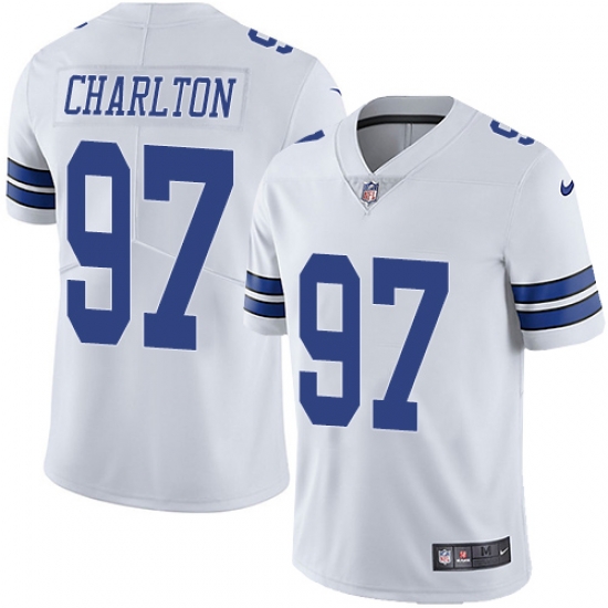 Nike Cowboys #97 Taco Charlton White Mens Stitched NFL Vapor Untouchable Limited Jersey Nike Cowboys #97 Taco Charlton White Mens Stitched NFL Vapor Untouchable Limited Jersey