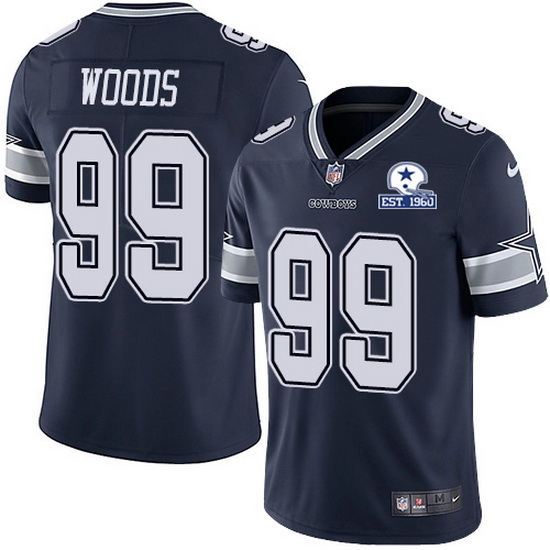 Nike Cowboys 99 Antwaun Woods Navy Blue Team Color Men Stitched With Established In 1960 Patch NFL Vapor Untouchable Limited Jersey Nike Cowboys 99 Antwaun Woods Navy Blue Team Color Men Stitched With Established In 1960 Patch NFL Vapor Untouchable Limited Jersey