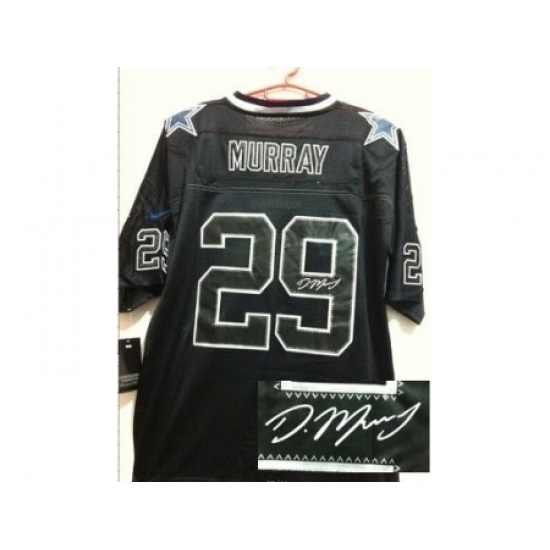 Nike Dallas Cowboys 29 DeMarco Murray Black Elite Light Out Signed NFL Jersey Nike Dallas Cowboys 29 DeMarco Murray Black Elite Light Out Signed NFL Jersey