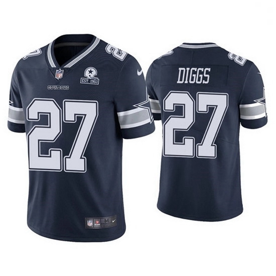 Nike Men Dallas Cowboys 27 Trevon Diggs Navy Blue Established In 1960 Patch NFL Vapor Untouchable Limited Jersey Nike Men Dallas Cowboys 27 Trevon Diggs Navy Blue Established In 1960 Patch NFL Vapor Untouchable Limited Jersey