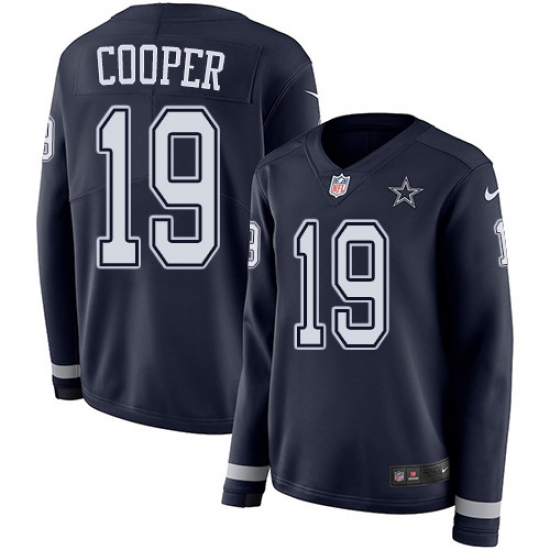 Nike Cowboys #19 Amari Cooper Navy Blue Team Color Women Nike Cowboys #19 Amari Cooper Navy Blue Team Color Women
