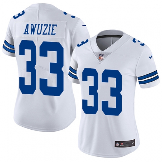 Nike Cowboys #33 Chidobe Awuzie White Womens Stitched NFL Vapor Untouchable Limited Jersey Nike Cowboys #33 Chidobe Awuzie White Womens Stitched NFL Vapor Untouchable Limited Jersey