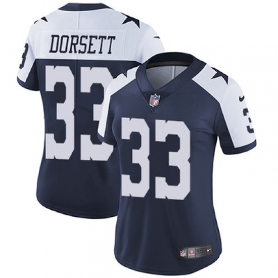 Nike Cowboys #33 Tony Dorsett Navy Blue Thanksgiving Womens Stitched NFL Vapor Untouchable Limited Throwback Jersey Nike Cowboys #33 Tony Dorsett Navy Blue Thanksgiving Womens Stitched NFL Vapor Untouchable Limited Throwback Jersey