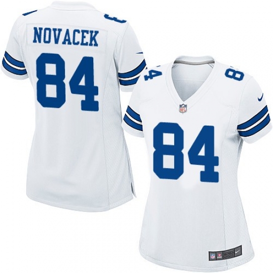 Nike Cowboys #84 Jay Novacek White Womens NFL Game Jersey Nike Cowboys #84 Jay Novacek White Womens NFL Game Jersey