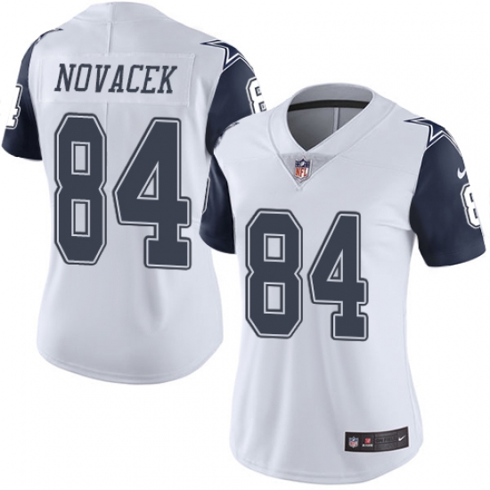 Nike Cowboys #84 Jay Novacek White Womens Rush Vapor Untouchable NFL Limited Jersey Nike Cowboys #84 Jay Novacek White Womens Rush Vapor Untouchable NFL Limited Jersey