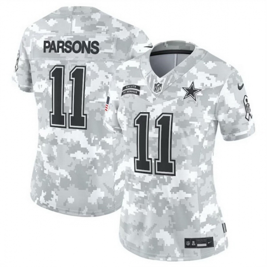 Women Dallas Cowboys 11 Micah Parsons 2024 F U S E Arctic Camo Salute To Service Limited Stitched Football Jersey Women Dallas Cowboys 11 Micah Parsons 2024 F U S E Arctic Camo Salute To Service Limited Stitched Football Jersey