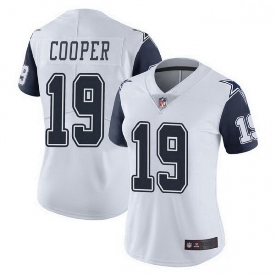 Women Dallas Cowboys 19 Amari Cooper White Limited Color Rush Vapor Untouchable Jersey Women Dallas Cowboys 19 Amari Cooper White Limited Color Rush Vapor Untouchable Jersey