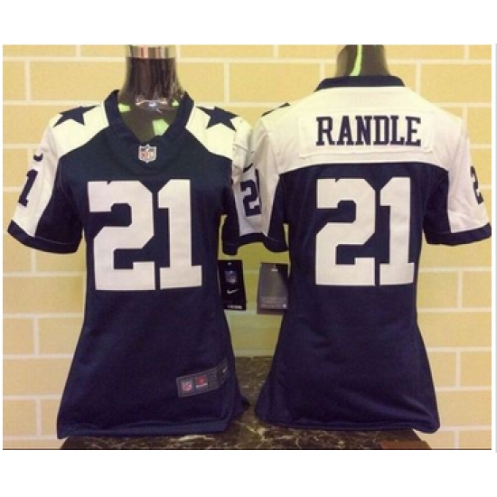Women Nike Cowboys #21 Joseph Randle Navy Blue Thanksgiving Throwback Stitched NFL Elite Jersey Women Nike Cowboys #21 Joseph Randle Navy Blue Thanksgiving Throwback Stitched NFL Elite Jersey