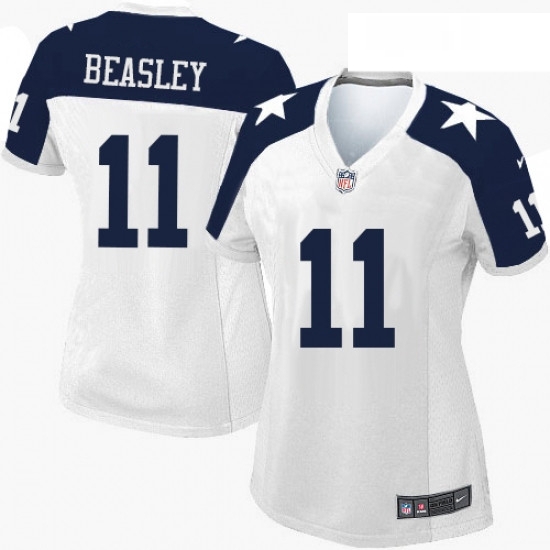 Womens Nike Dallas Cowboys 11 Cole Beasley Limited White Throwback Alternate NFL Jersey Womens Nike Dallas Cowboys 11 Cole Beasley Limited White Throwback Alternate NFL Jersey