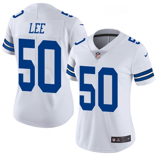 Womens Nike Dallas Cowboys 50 Sean Lee White Vapor Untouchable Limited Player NFL Jersey Womens Nike Dallas Cowboys 50 Sean Lee White Vapor Untouchable Limited Player NFL Jersey