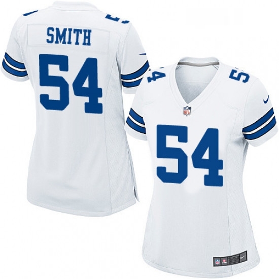 Womens Nike Dallas Cowboys 54 Jaylon Smith Game White NFL Jersey Womens Nike Dallas Cowboys 54 Jaylon Smith Game White NFL Jersey