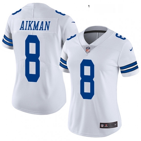 Womens Nike Dallas Cowboys 8 Troy Aikman Elite White NFL Jersey Womens Nike Dallas Cowboys 8 Troy Aikman Elite White NFL Jersey