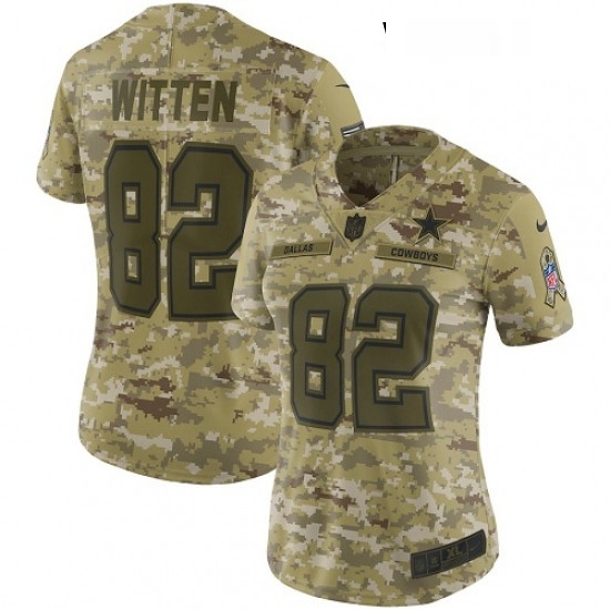Womens Nike Dallas Cowboys 82 Jason Witten Limited Camo 2018 Salute to Service NFL Jersey Womens Nike Dallas Cowboys 82 Jason Witten Limited Camo 2018 Salute to Service NFL Jersey