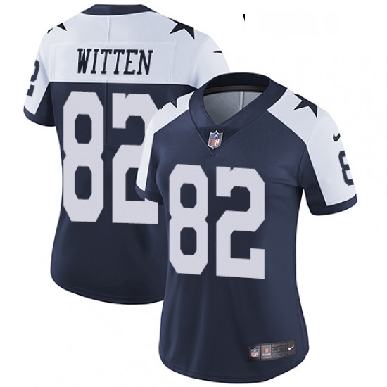 Womens Nike Dallas Cowboys 82 Jason Witten Navy Blue Throwback Alternate Vapor Untouchable Limited Player NFL Jersey Womens Nike Dallas Cowboys 82 Jason Witten Navy Blue Throwback Alternate Vapor Untouchable Limited Player NFL Jersey
