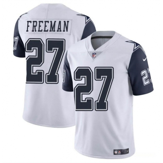 Youth Dallas Cowboys 27 Royce Freeman White Color Rush Limited Stitched Football Jersey Youth Dallas Cowboys 27 Royce Freeman White Color Rush Limited Stitched Football Jersey