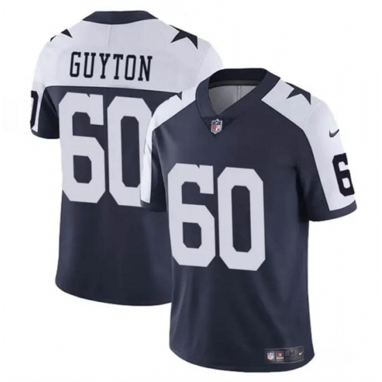 Youth Dallas Cowboys 60 Tyler Guyton Navy White 2024 Draft Vapor Untouchable Thanksgiving Limited Stitched Football Jersey Youth Dallas Cowboys 60 Tyler Guyton Navy White 2024 Draft Vapor Untouchable Thanksgiving Limited Stitched Football Jersey