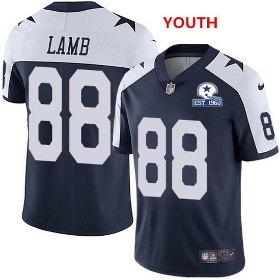 Youth Nike Cowboys 88 CeeDee Lamb Thanksgiving With Established In 1960 Patch NFL Vapor Untouchable Limited Jersey Youth Nike Cowboys 88 CeeDee Lamb Thanksgiving With Established In 1960 Patch NFL Vapor Untouchable Limited Jersey