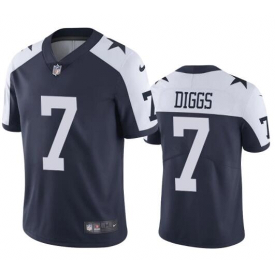 Youth Nike Dallas Cowboys Trevon Diggs #7 Blue Thanksgivens Vapor Limited Stitched Jersey Youth Nike Dallas Cowboys Trevon Diggs #7 Blue Thanksgivens Vapor Limited Stitched Jersey