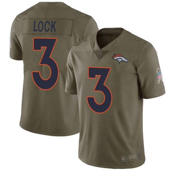 Broncos 3 Drew Lock Olive Men Stitched Football Limited 2017 Salute To Service Jersey Broncos 3 Drew Lock Olive Men Stitched Football Limited 2017 Salute To Service Jersey