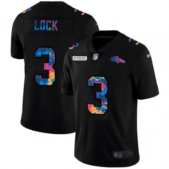 Denver Broncos 3 Drew Lock Men Nike Multi Color Black 2020 NFL Crucial Catch Vapor Untouchable Limited Jersey Denver Broncos 3 Drew Lock Men Nike Multi Color Black 2020 NFL Crucial Catch Vapor Untouchable Limited Jersey