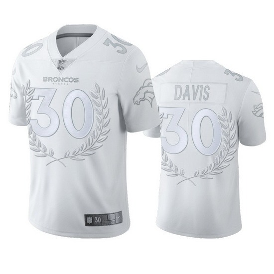 Denver Broncos 30 Terrell Davis Men 27 Nike Platinum NFL MVP Limited Edition Jersey Denver Broncos 30 Terrell Davis Men 27 Nike Platinum NFL MVP Limited Edition Jersey