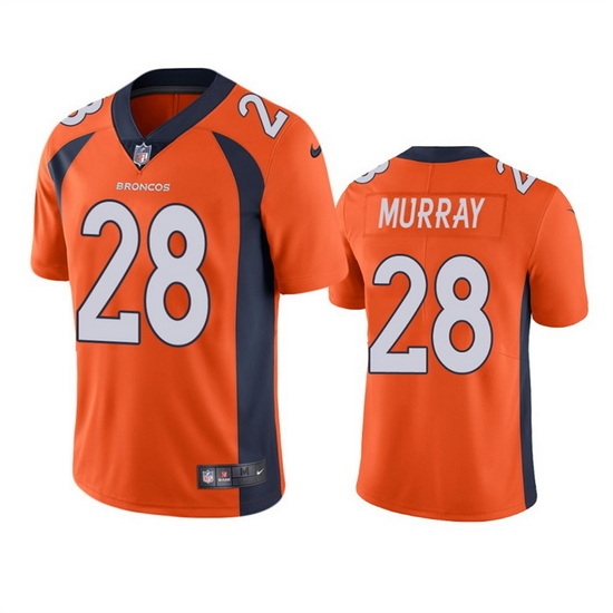 Men Denver Broncos 28 Latavius Murray Orange Vapor Untouchable Stitched Jersey Men Denver Broncos 28 Latavius Murray Orange Vapor Untouchable Stitched Jersey