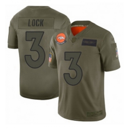 Men Denver Broncos 3 Drew Lock Limited Camo 2019 Salute to Service Football Jersey Men Denver Broncos 3 Drew Lock Limited Camo 2019 Salute to Service Football Jersey