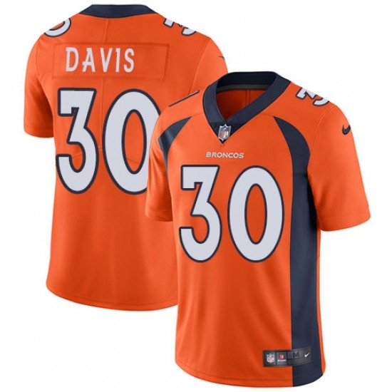 Men Nike Denver Broncos 30 Terrell Davis Orange Team Color Vapor Untouchable Limited Player NFL Jersey Men Nike Denver Broncos 30 Terrell Davis Orange Team Color Vapor Untouchable Limited Player NFL Jersey