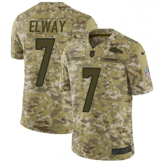 Men Nike Denver Broncos 7 John Elway Limited Camo 2018 Salute to Service NFL Jersey Men Nike Denver Broncos 7 John Elway Limited Camo 2018 Salute to Service NFL Jersey